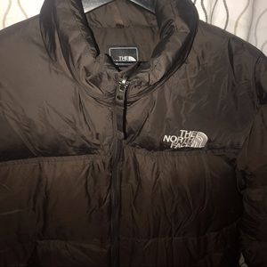 The North Face Goose Down Nuptse Jacket Lg Brown